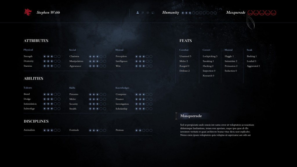 Project Vaulderie - Character Sheet v2